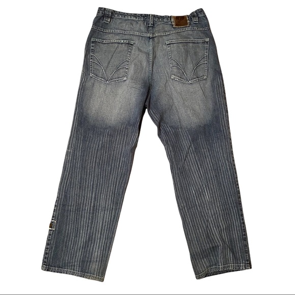 Rare RUFF RYDERS Denim Baggy Fit Jeans Mens Size 42 Logo Distressed DMX Hip Hop - Picture 10 of 13